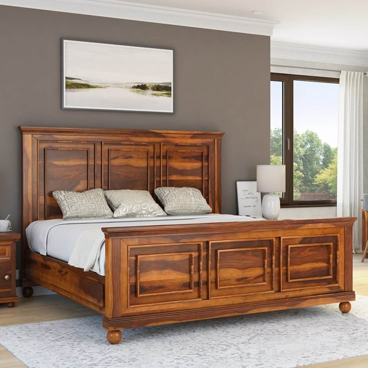 Contemporary Wave Designer Storage Bed