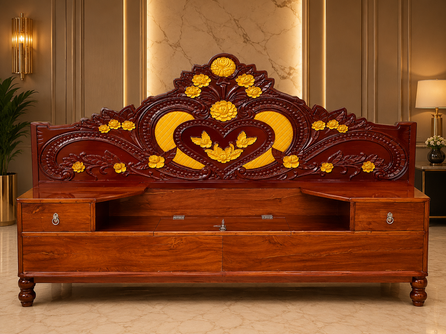 Regal Floral Heritage Storage Bed